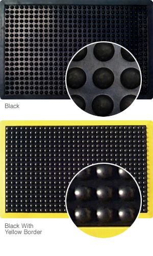  Bubble mat in yellow and black