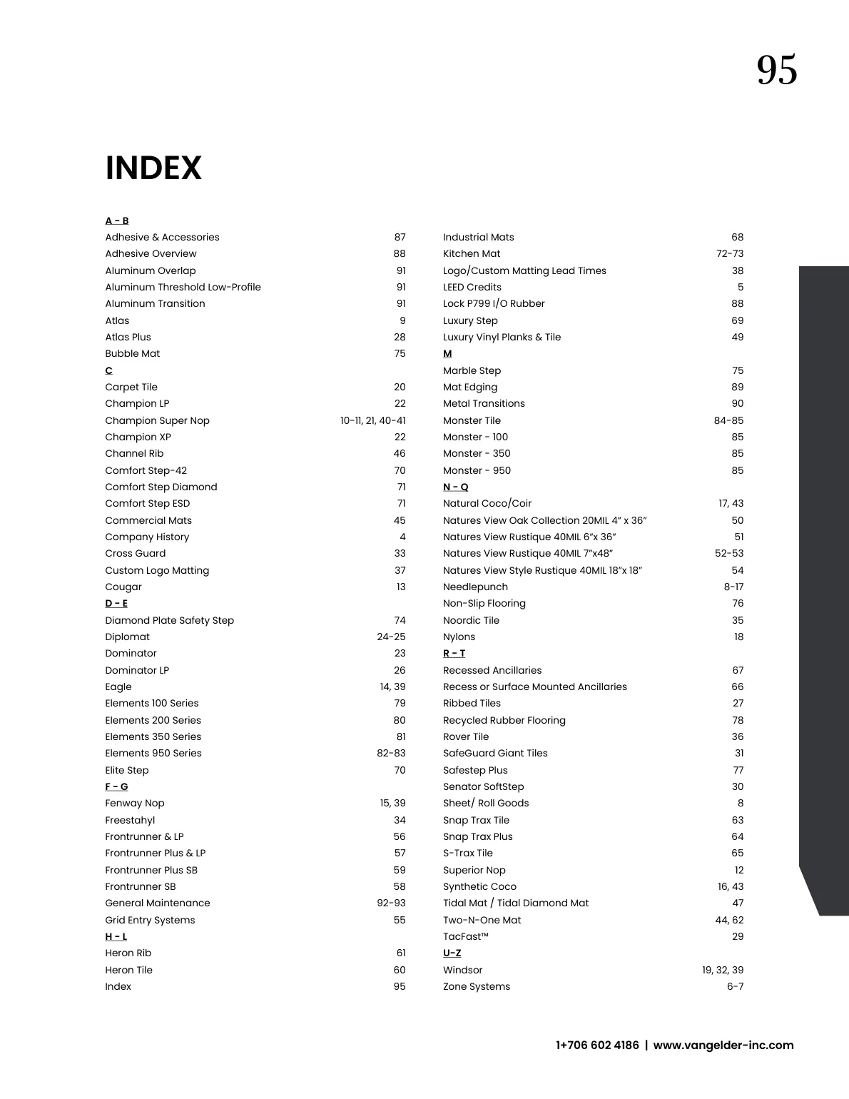 van Gelder catalog page 95