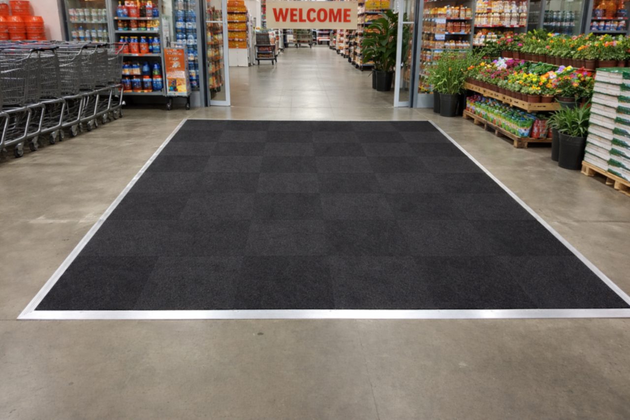 Atlas Plus Grocery welcome mat