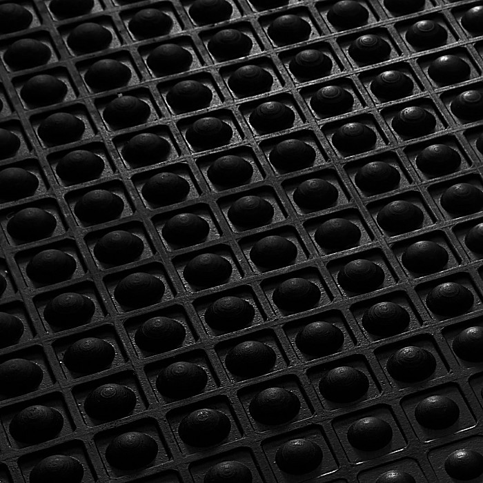 Bubble Mat Black Molded Rubber