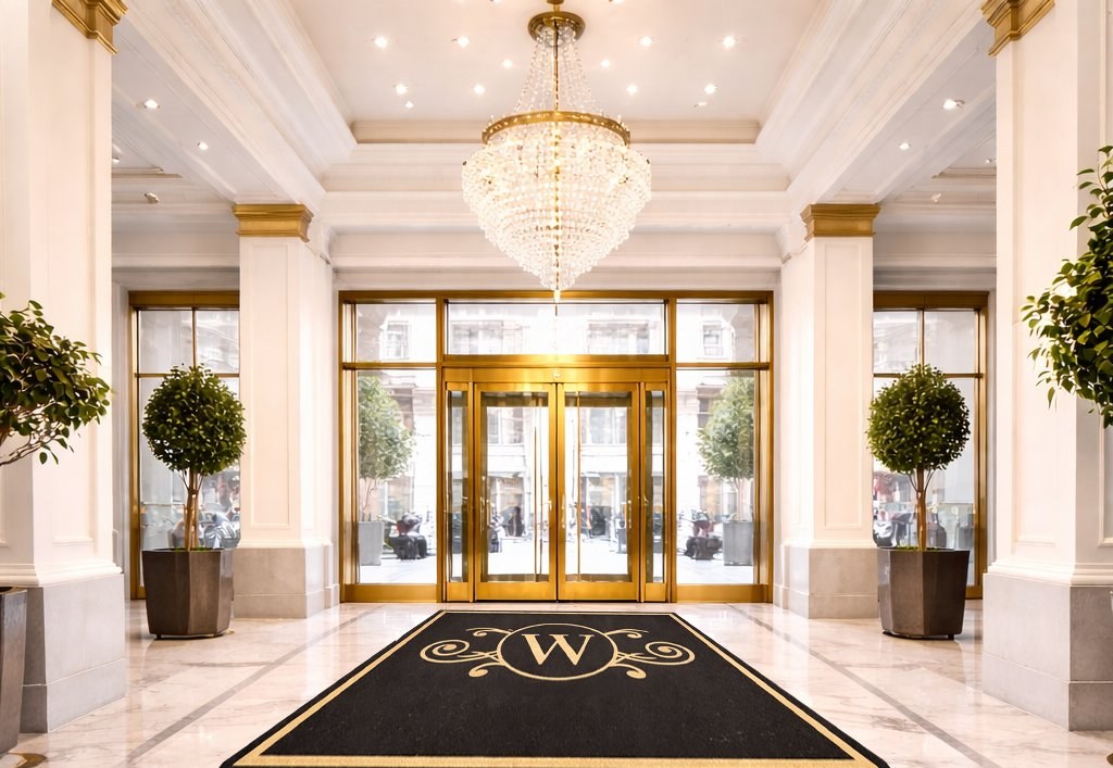 Synthetic Coco Custom Custom hotel lobby logo mat
