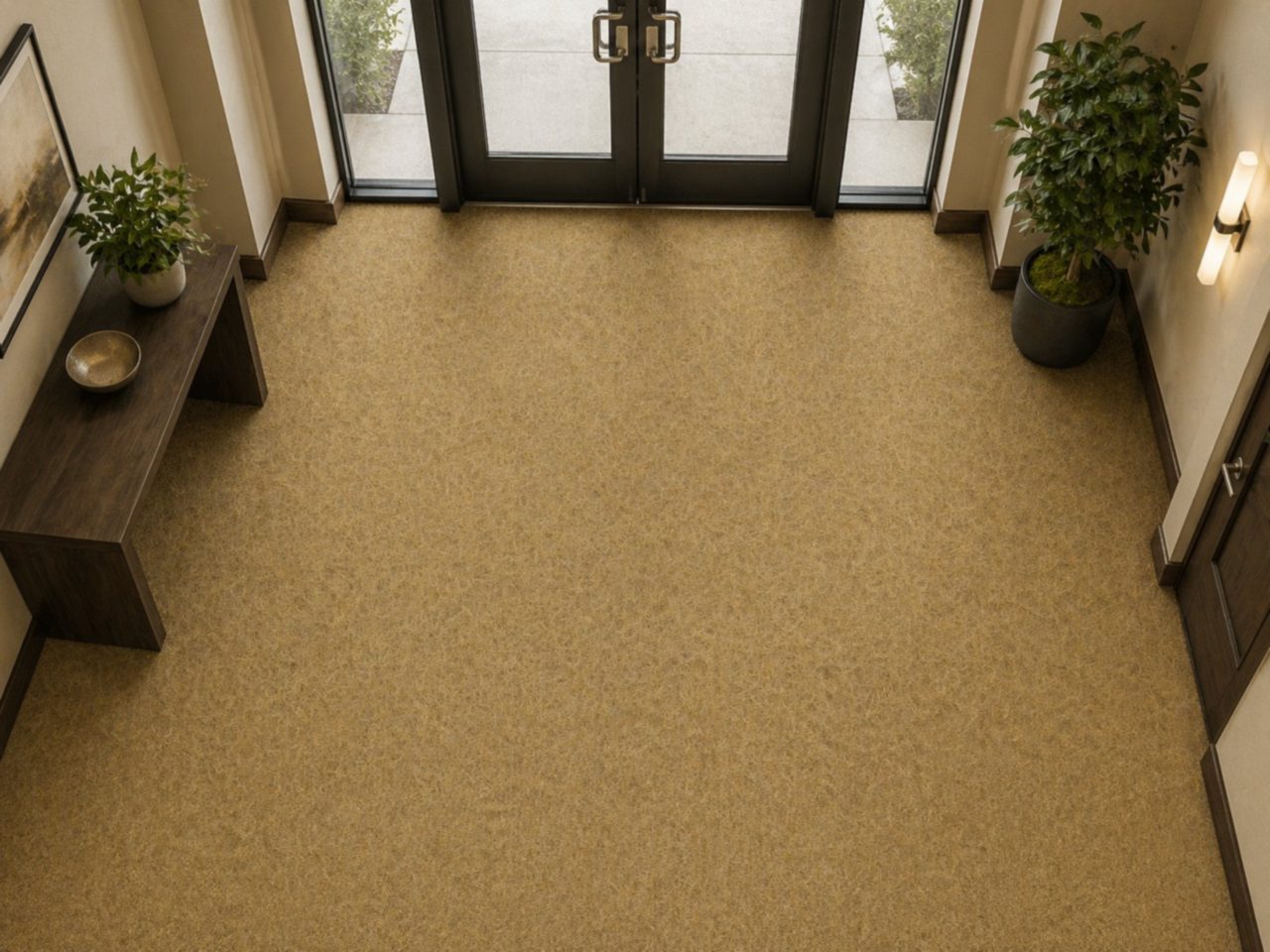 Synthetic Coco Recessed mat well entry