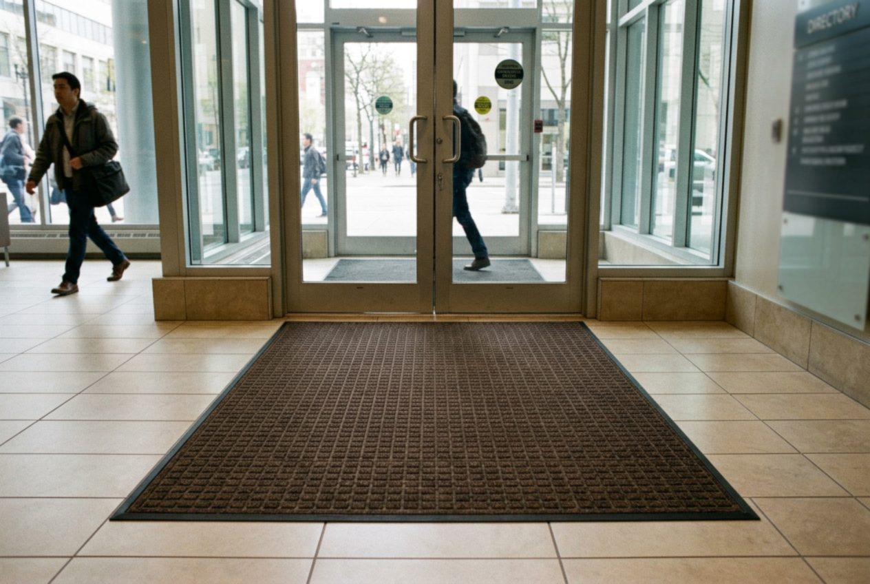 Tidal + Diamond Mat Corporate lobby