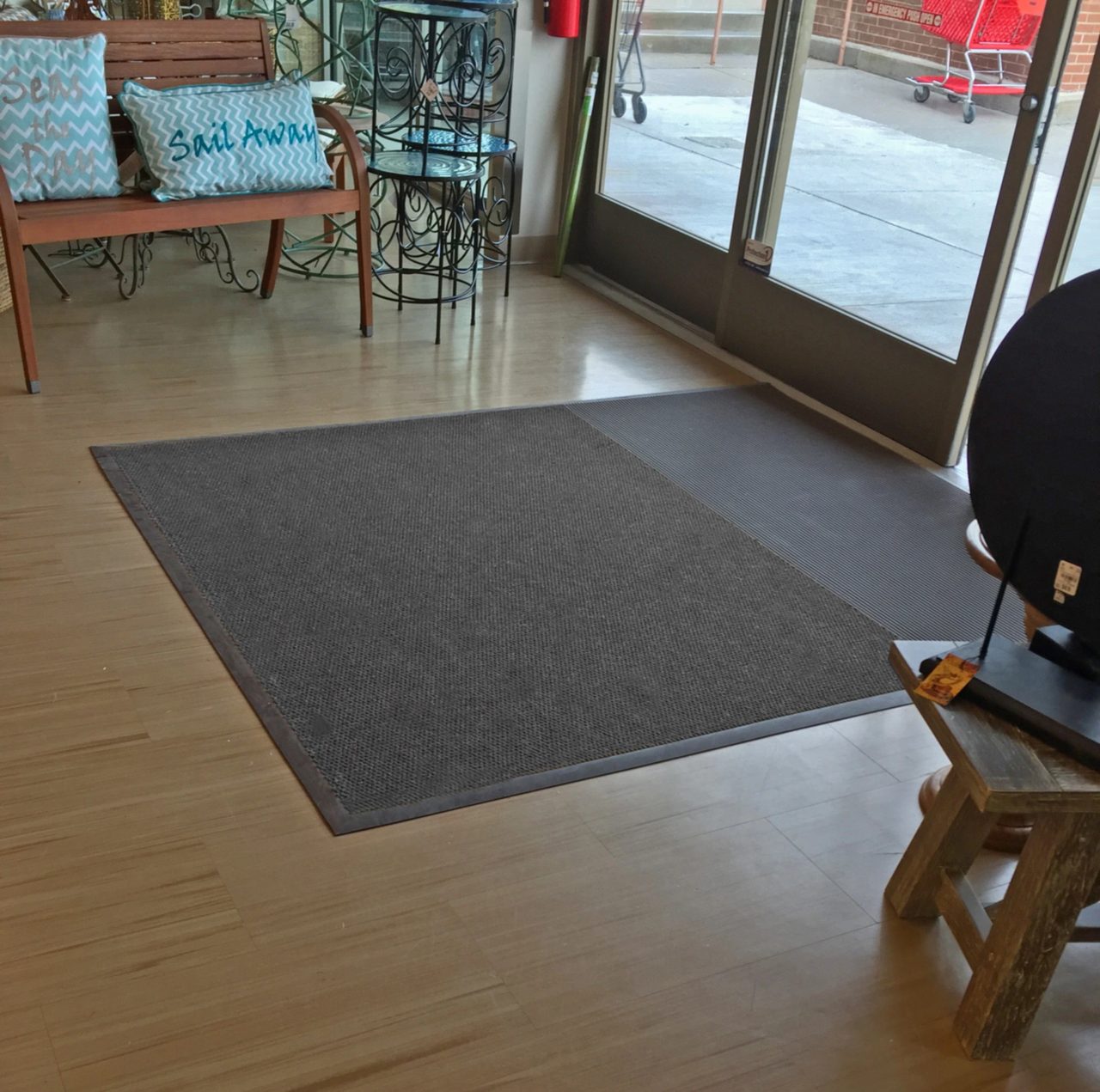 Two-N-One Mat Grid + carpet construction
